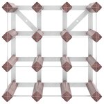 vidaXL Casier à bouteilles pour 12 bouteilles Marron Bois pin solide