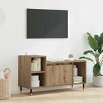 vidaXL Meuble TV Chêne artisanal 100 x 35 x 55 cm Bois d'ingénierie