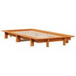 vidaXL Cadre de lit sans matelas cire marron 90x190 cm bois pin massif