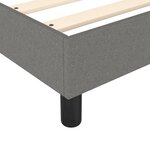 vidaXL Cadre de lit Gris foncé 100 x 200 cm Tissu