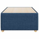 vidaXL Cadre de lit sans matelas bleu 90x190 cm tissu
