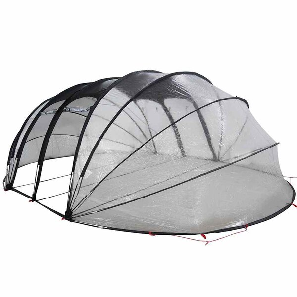 vidaXL Dôme de tente de piscine Transparent 538 x 440 x 204 cm PVC
