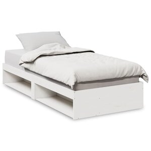 vidaXL Lit de jour sans matelas blanc 80x200 cm bois de pin massif