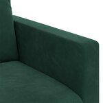 vidaXL Canapé 2 Pièces Vert foncé 138 x 78 x 80 cm Velours