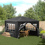 vidaXL Tente de réception 3 x 4 m Anthracite