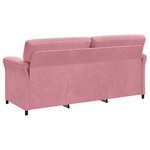 vidaXL Sofa 3 places Rose 198 x 83 x 95 cm Velours