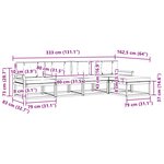 vidaXL Ensemble de canapés d'extérieur 4 pc Blanc et gris clair