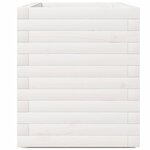 vidaXL Jardinière blanc 90x40x49 5 cm bois de pin massif