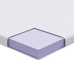vidaXL Coussins de Matelas Blanc 120 x 200 cm