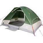 vidaXL Tente de camping à dôme 4 personnes vert imperméable