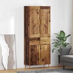 vidaXL Haut Armoire Bois Ancien 69 5 x 34 x 180 cm Bois d'ingénierie