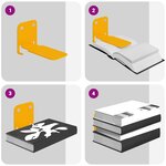 vidaXL Étagère Flottante Invisible 8 pc Jaune moutarde 6 x 11 x 6 5 cm