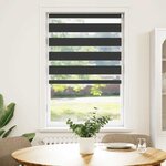 vidaXL Store zèbre noir 70x150 cm largeur du tissu 65 9 cm polyester