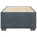 vidaXL Cadre de lit sans matelas gris foncé 90x200 cm velours