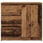 vidaXL Buffet avec tiroir vieux bois 71x35x65 cm bois d'ingénierie