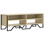 vidaXL Meuble TV chêne sonoma 122x34x41 cm bois d'ingénierie