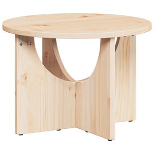 vidaXL Table basse Naturel 50 x 50 x 35 cm Bois massif en pin