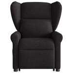 vidaXL Fauteuil de massage inclinable Noir Tissu