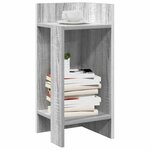 vidaXL Tables d'appoint 2 Pièces avec étagère sonoma gris 25 5x27x60 cm