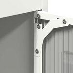 vidaXL Buffet haut blanc 68x39x123 cm acier