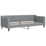 vidaXL Lit de jour avec matelas gris clair 80x200 cm tissu