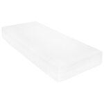 vidaXL Lit de repos avec matelas 90x200 cm Gris Bois de pin massif