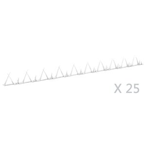 vidaXL Piquets muraux 25 Pièces Acier 1 m
