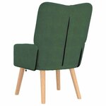 vidaXL fauteuil Vert Jungle 63 x 67 x 94 cm tissu