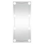 vidaXL Miroir mural avec lumières LED 30x80 cm verre rectangulaire