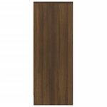 vidaXL Meuble à chaussures Chêne marron 60x35x92 cm Bois d'ingénierie
