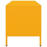 vidaXL Meuble TV jaune moutarde 101 5x39x43 5 cm acier laminé à froid