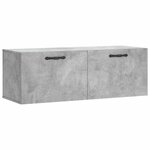 vidaXL Armoire murale gris béton 100x36 5x35 cm bois d'ingénierie