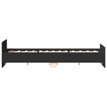 vidaXL Cadre de lit sans matelas noir 160x200 cm
