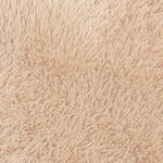 vidaXL Tapis Shaggy à poils longs NAVARRA beige 200x200 cm polyester