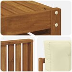 vidaXL Ensemble de canapés d'extérieur 8 pc Naturel et Crème