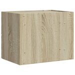 vidaXL Tables de chevet murales 2 Pièces chêne sonoma 45x30x35 cm