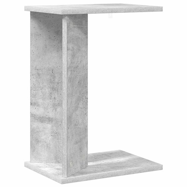 vidaXL Table d'appoint Gris béton 35 x 25 x 50 cm Bois d'ingénierie