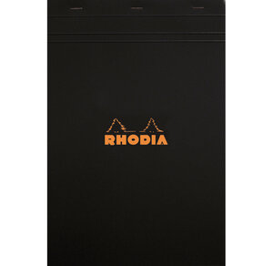 Bloc BLACK N°19 21x31 8cm 80F agrafées 80g Q.5x5 RHODIA