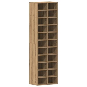 vidaXL Meuble à chaussures chêne artisanal 54x34x183cm bois ingénierie
