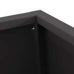 vidaXL Brasero Noir 50x35x100 cm Acier