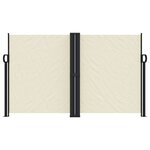 vidaXL Auvent latéral rétractable crème 140x600 cm