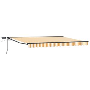 vidaXL Cadre de store manuel avec LEDs 4 5 × 3 5 m