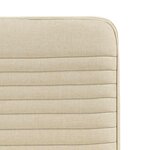 vidaXL Chaises à manger lot de 4 crème tissu