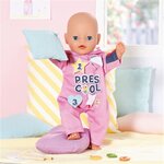 Zapf Creation 833537 - BABY born Kindergarten Combinaison une pièce et badges pour les poupées de 36cm