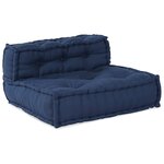 vidaXL Unité de canapé modulaire 4 Pièces Indigo Tissu