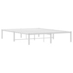 vidaXL Cadre de lit métal sans matelas blanc 140x200 cm