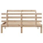 vidaXL Cadre de lit avec tête de lit sans matelas 150x200 cm