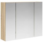 vidaXL Armoire Miroir de Salle de Bain Chêne Sonoma 60 x 14 5 x 50 cm