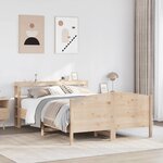 vidaXL Cadre de lit sans matelas 120x190 cm bois de pin massif
