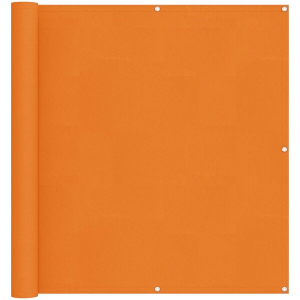 vidaXL Écran de balcon 110 x 500 cm Tissu Oxford Rectangulaire Orange